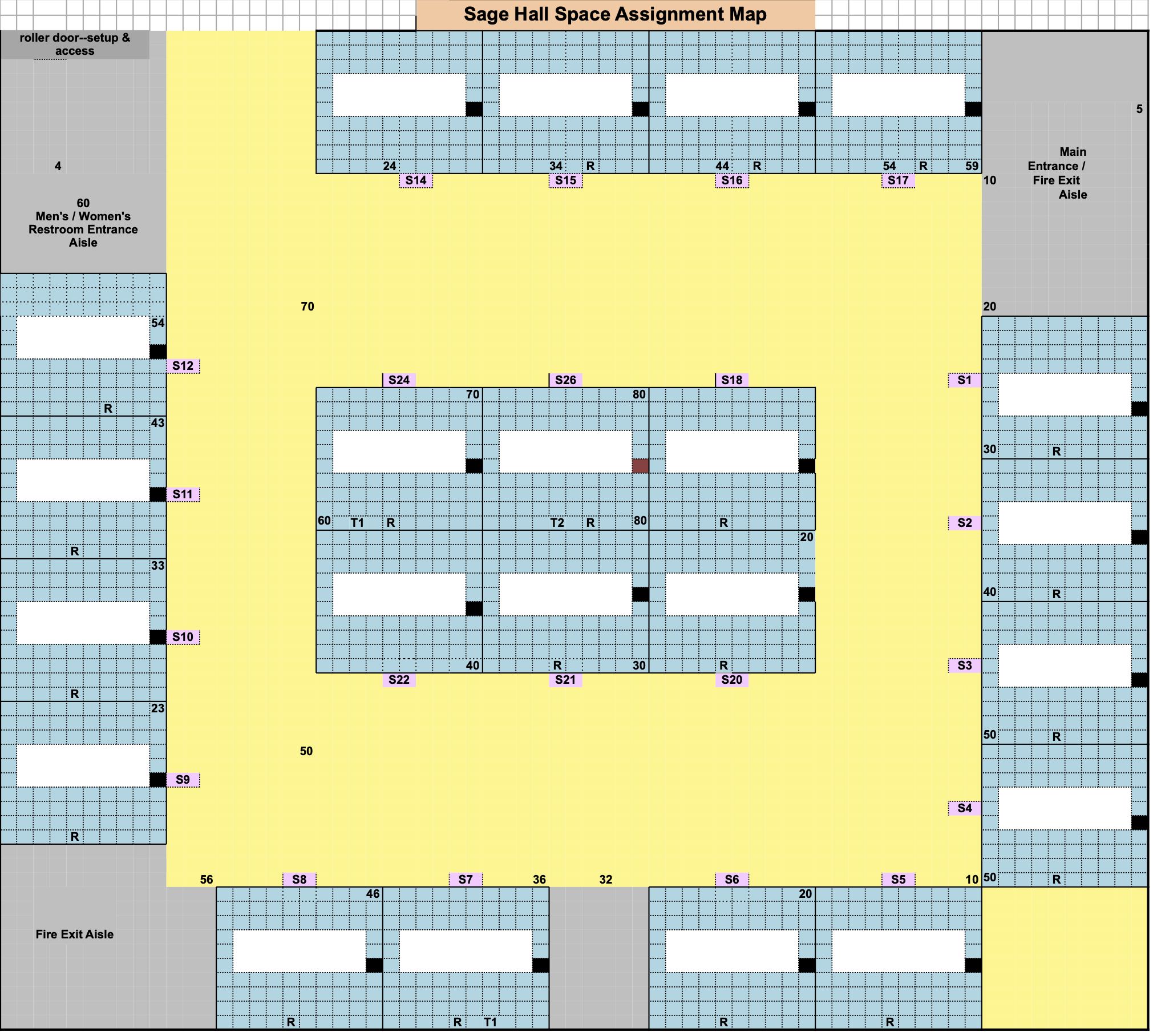 Sage Hall map background