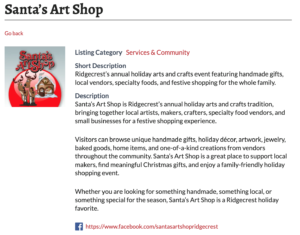 Featured Vendor full listing example
